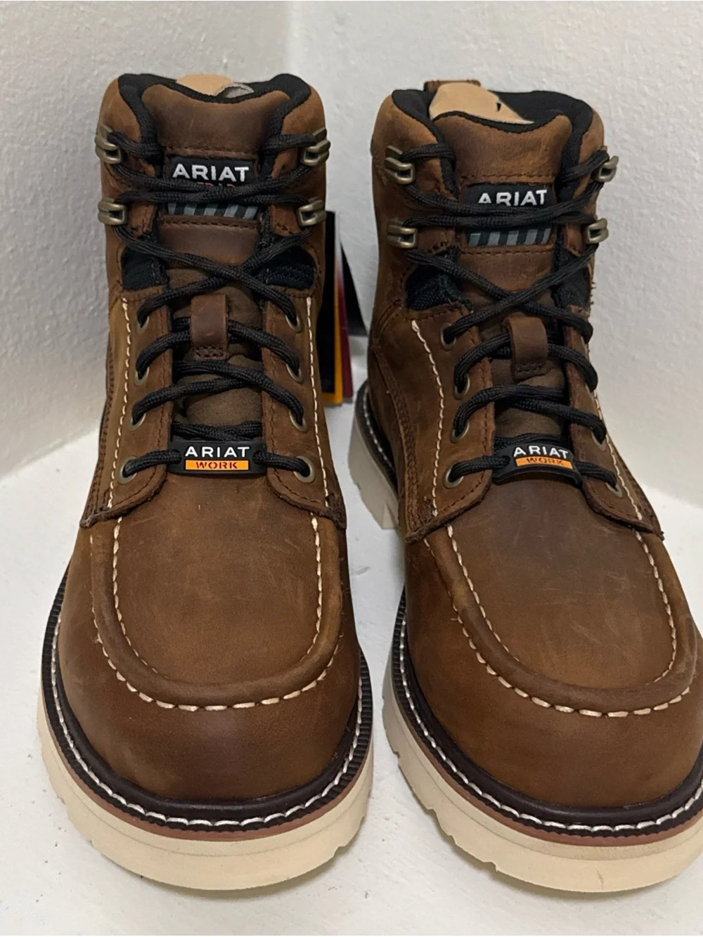 Ariat Lace-Up Work Rebar Lift Boots Slip-resistant waterproof electrical hazard